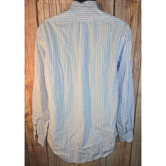 Ralph Lauren Mens Button-Down Shirt 15.5-32/33 Medium Custom Fit Striped - Picture 6 of 7